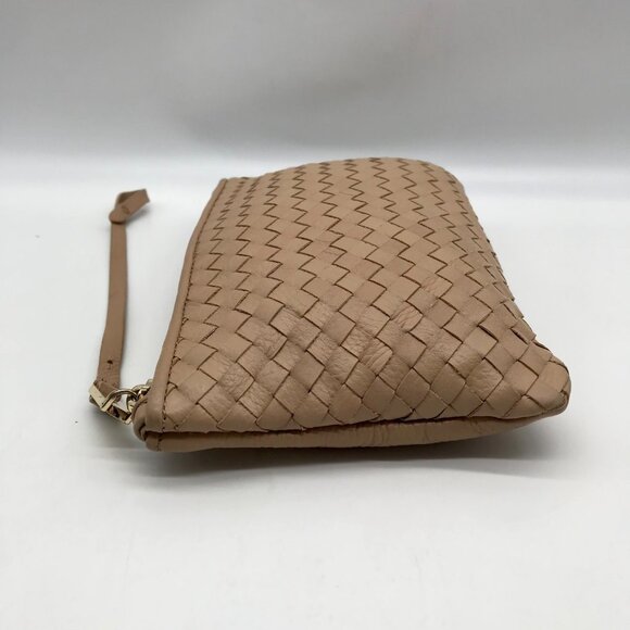 Cole Haan Tan Leather Woven Removable Pouch - Picture 4 of 10